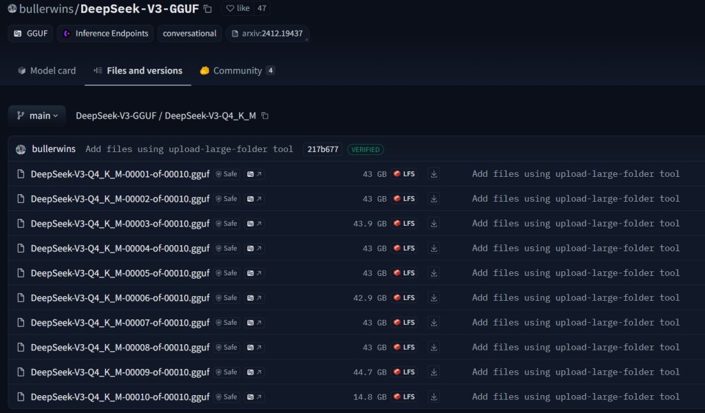 DeepSeek-V3 - Q4_k_m 量化版本下载 - 强哥网赚-强哥网赚